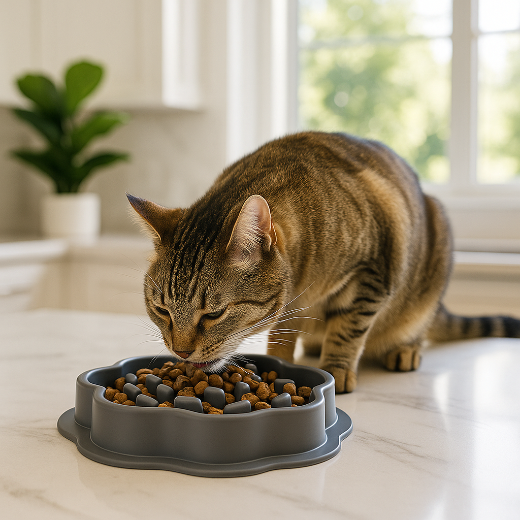 gamelle-anti-glouton-chat-Gris