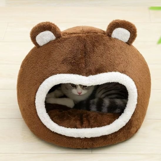 niche pour chat en fourme d'ours