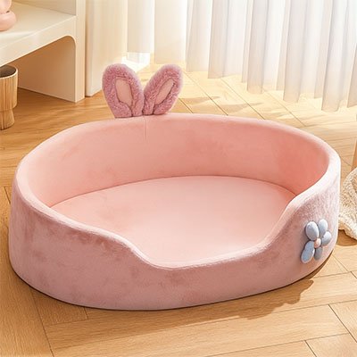 panier-chat-rose-ovale-oreille-lapin