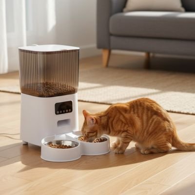 Distributeur automatique croquettes chat detecteur de mouvement