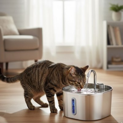 fontaine a eau chat design epuree