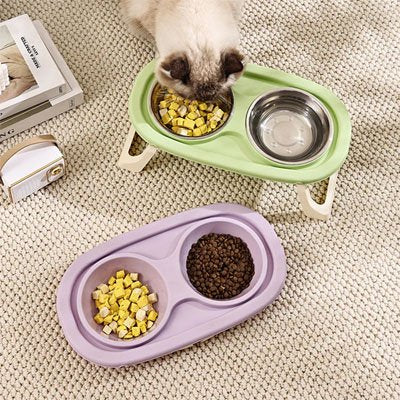gamelle chat surelevee bols en inox