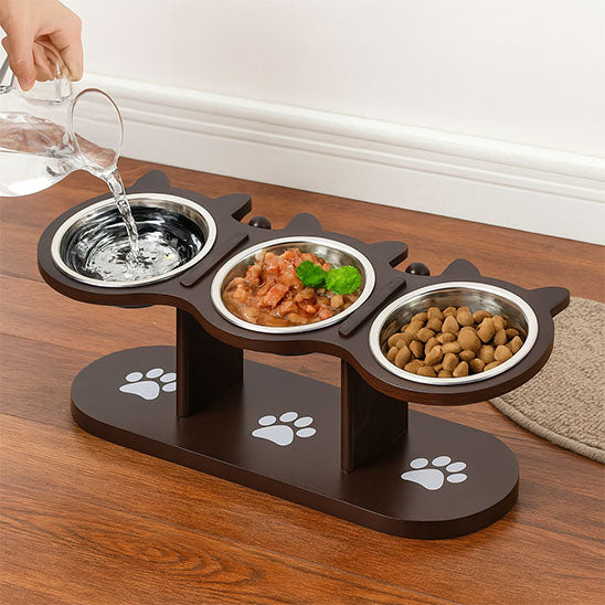 gamelle chat surelevee bole en inox 