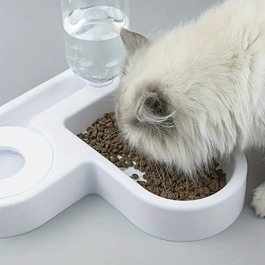 gamelle pour chat blanche