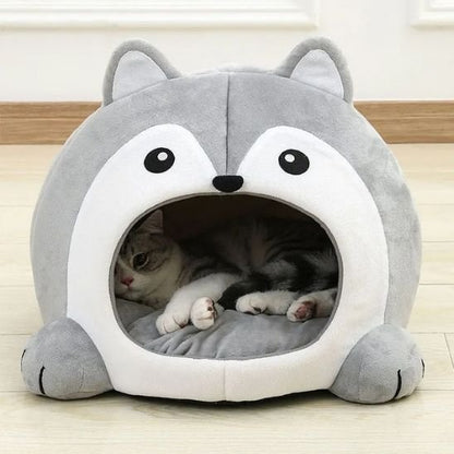 niche pour chat douillet