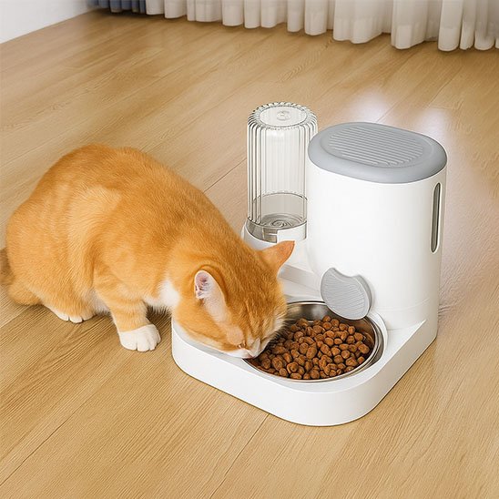 Distributeur de croquettes pour chat design